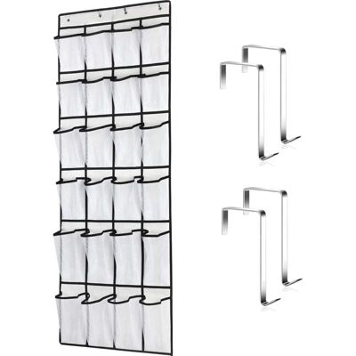 KEEMOTE Organizzatore Per Scarpe Da Appendere Alla Porta, Tasca Porta Scarpe Sospesa, Organizer Per Scarpe, Contenitore Per Scarpe Per Camera Da Letto, Bagno (24 Tasche - Bianco) KEEMOTE Organizzatore Per Scarpe Da Appendere Alla Porta, Tasca Porta Scarpe Sospesa, Organizer Per Scarpe, Contenitore Per Scarpe Per Camera Da Letto, Bagno (24 Tasche - Bianco)