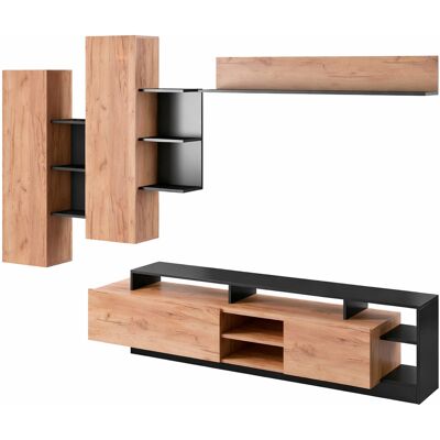 ARREDITALY Credenza Moderna Con Vetrina In Melaminico Mobile Contenitore Ripiani Interni Per Soggiorno Sala Da Pranzo 60 X 40 X 193 5 Cm Bianco E Rovere ARREDITALY Credenza Moderna Con Vetrina In Melaminico Mobile Contenitore Ripiani Interni Per Soggiorno Sala Da Pranzo 60 X 40 X 193 5 Cm Bianco E Rovere