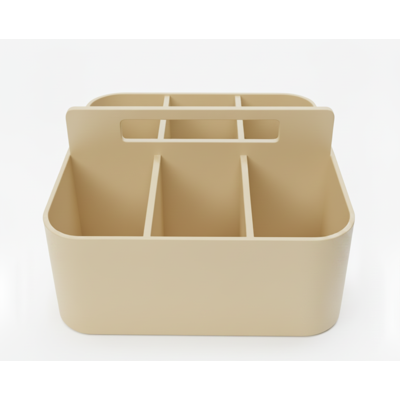 OEM Organizzatore Portatile Beige Con Scomparti OEM Organizzatore Portatile Beige Con Scomparti