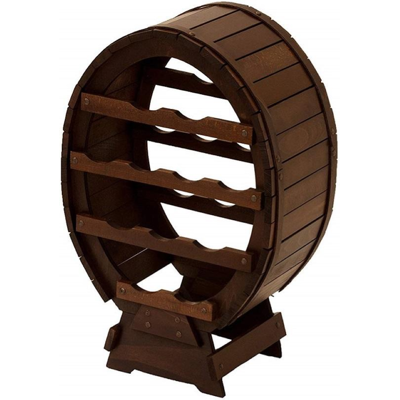 LIBEROSHOPPING Cantinetta Porta Bottiglia In Legno Botte 12 Posti LIBEROSHOPPING Cantinetta Porta Bottiglia In Legno Botte 12 Posti
