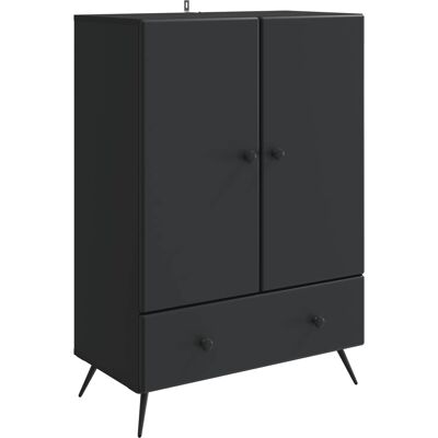VIDAXL Credenza Nero 66 X 34,5 X 95 Cm Legno Ingegnerizzato VIDAXL Credenza Nero 66 X 34,5 X 95 Cm Legno Ingegnerizzato