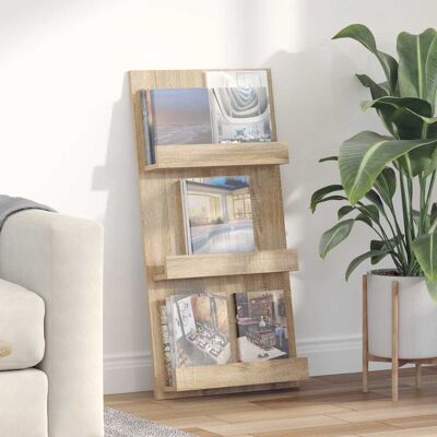 VIDAXL Scaffale Per Riviste Rovere Sonoma 51 X 11 X 102 Cm VIDAXL Scaffale Per Riviste Rovere Sonoma 51 X 11 X 102 Cm