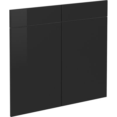 Vicco Frontale Cucina R-line, Nero Lucido, 79.2 X 70.8 Cm Frontale Del Mobile Per Mobile Base Con Cassetti, Vicco Frontale Cucina R-line, Nero Lucido, 79.2 X 70.8 Cm Frontale Del Mobile Per Mobile Base Con Cassetti,