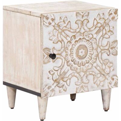 VIDAXL Armadio Da Notte Bianco 40 X 33,5 X 46 Cm VIDAXL Armadio Da Notte Bianco 40 X 33,5 X 46 Cm