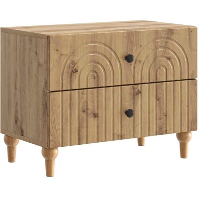 VIDAXL Armadio Da Notte Rovere Artigianale 62 X 34,5 X 48 Cm VIDAXL Armadio Da Notte Rovere Artigianale 62 X 34,5 X 48 Cm
