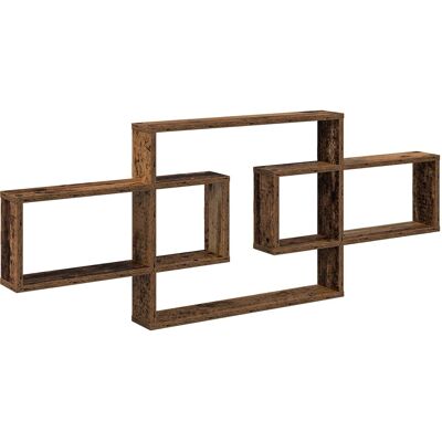 VIDAXL Scaffale Da Parete Legno Antico 130 X 10 X 50 Cm VIDAXL Scaffale Da Parete Legno Antico 130 X 10 X 50 Cm