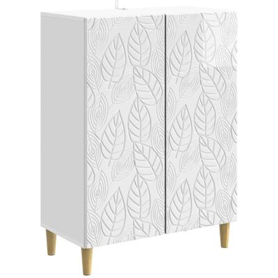 VIDAXL Credenza Bianco Lucido 66 X 34,5 X 90 Cm Legno VIDAXL Credenza Bianco Lucido 66 X 34,5 X 90 Cm Legno