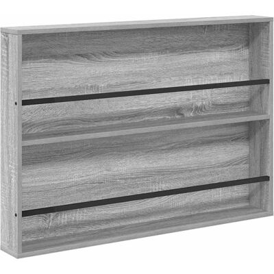 VIDAXL Scaffale Per Riviste Grigio Sonoma 100 X 12 X 70 Cm VIDAXL Scaffale Per Riviste Grigio Sonoma 100 X 12 X 70 Cm