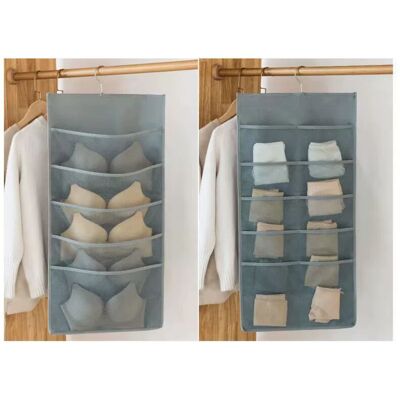 OEM Organizzatori Per Armadio Con 15 Tasche, 1 Organizer Pieghevole Per Biancheria Intima, Appendiabiti Per Reggiseni In Tessuto Oxford, Salvaspazio (grigio, 40 X 80 Cm) OEM Organizzatori Per Armadio Con 15 Tasche, 1 Organizer Pieghevole Per Biancheria Intima, Appendiabiti Per Reggiseni In Tessuto Oxford, Salvaspazio (grigio, 40 X 80 Cm)