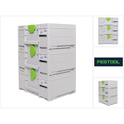Festool Systainer Set 3x Sys3 M 187 ( 3x 204842 ) 15,9 Litri 396x296x187mm Valigia Portautensili Collegabile Festool Systainer Set 3x Sys3 M 187 ( 3x 204842 ) 15,9 Litri 396x296x187mm Valigia Portautensili Collegabile
