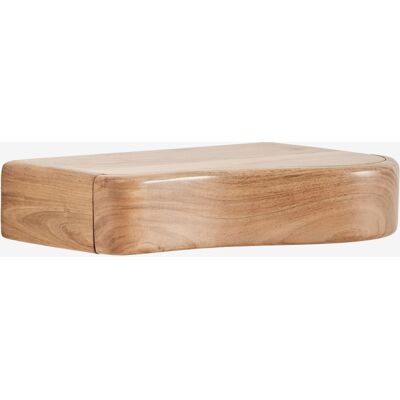 SKLUM Set Di 2 Comodini Sospesi 40x25 Cm Con Contenitore In Legno Di Acacia Nireimi SKLUM Set Di 2 Comodini Sospesi 40x25 Cm Con Contenitore In Legno Di Acacia Nireimi