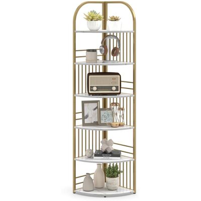 COSTWAY Scaffale Angolare Libreria Mobile Espositore Portaoggetti Organizzatore Divisorio Stoccaggio Multiuso Mensola Verticale Soggiorno Camera Da Letto Legn COSTWAY Scaffale Angolare Libreria Mobile Espositore Portaoggetti Organizzatore Divisorio Stoccaggio Multiuso Mensola Verticale Soggiorno Camera Da Letto Legn