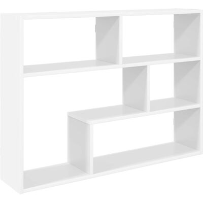 VIDAXL Scaffale Da Parete A Parete Bianco 95 X 20 X 69,5 Cm VIDAXL Scaffale Da Parete A Parete Bianco 95 X 20 X 69,5 Cm