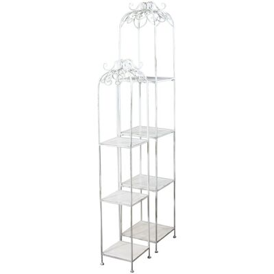 MAURY'S Set Di 2 Scaffali Doriane In Colore Bianco Antico MAURY'S Set Di 2 Scaffali Doriane In Colore Bianco Antico