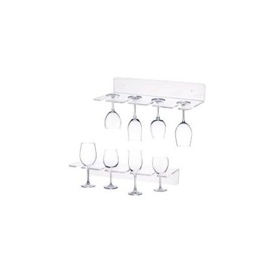 OEM Set Di 2 Portabicchieri Da Vino In Acrilico Da Parete, Espositore Trasparente Per Bicchieri Da Vino, Porta Champagne Da Parete, Ripiani Sottopensile Per Bicchieri Da Vino, Per Bar E Ristoranti - Crezu OEM Set Di 2 Portabicchieri Da Vino In Acrilico Da Parete, Espositore Trasparente Per Bicchieri Da Vino, Porta Champagne Da Parete, Ripiani Sottopensile Per Bicchieri Da Vino, Per Bar E Ristoranti - Crezu
