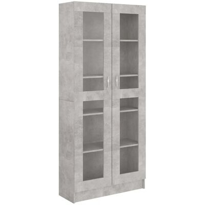 HELLOSHOP26 Vetrina/libreria Contemporanea 82,5 X 30,5 X 185,5 Cm Legno Composito Grigio Cemento 020047763 HELLOSHOP26 Vetrina/libreria Contemporanea 82,5 X 30,5 X 185,5 Cm Legno Composito Grigio Cemento 020047763