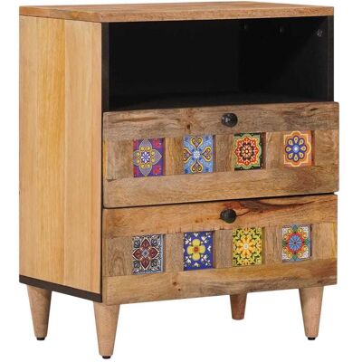 VIDAXL Armadio Da Notte Con Cassetto Naturale 50 X 33 X 62 Cm VIDAXL Armadio Da Notte Con Cassetto Naturale 50 X 33 X 62 Cm