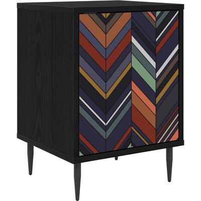 VIDAXL Armadio Da Notte Ommen Rovere Nero 36 X 33 X 51 Cm VIDAXL Armadio Da Notte Ommen Rovere Nero 36 X 33 X 51 Cm