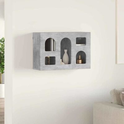 VIDAXL Armadio Pensile Con Lo Scaffale Grigio Cemento 60 X 20 X VIDAXL Armadio Pensile Con Lo Scaffale Grigio Cemento 60 X 20 X