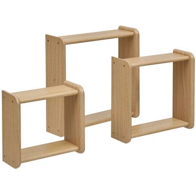 ATMOSPHERA Set Di 3 Mensole Da Parete Quadrate Nippo - Créateur D'Intérieur ATMOSPHERA Set Di 3 Mensole Da Parete Quadrate Nippo - Créateur D'Intérieur