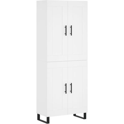 HELLOSHOP26 Credenza Buffet Armadio Mobile Portaoggetti Organizzatore Cucina Soggiorno Salotto Alto 69,5 X 34 X 180 Cm Legno Ingegnerizzato Bianco 020032659 HELLOSHOP26 Credenza Buffet Armadio Mobile Portaoggetti Organizzatore Cucina Soggiorno Salotto Alto 69,5 X 34 X 180 Cm Legno Ingegnerizzato Bianco 020032659