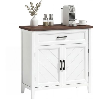 OEM Credenza Moderna Rustico Con Ripiano Regolabile, Spazio Contenitore E 2 Ante. OEM Credenza Moderna Rustico Con Ripiano Regolabile, Spazio Contenitore E 2 Ante.