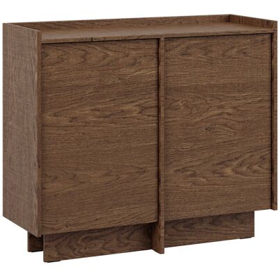 PETITS-MEUBLES Buffet 2 Ante Japandi Marrone Scuro 89,6cm PETITS-MEUBLES Buffet 2 Ante Japandi Marrone Scuro 89,6cm