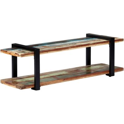 MOBIKASA Mobile TV in Legno Massiccio Riciclato 130x40x40cm MOBIKASA Mobile TV in Legno Massiccio Riciclato 130x40x40cm