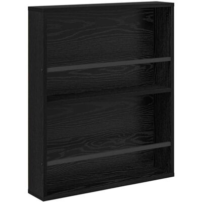 VIDAXL Scaffale Per Riviste Rovere Nero 60 X 12 X 70 Cm VIDAXL Scaffale Per Riviste Rovere Nero 60 X 12 X 70 Cm