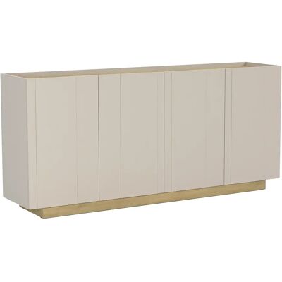 Unique Credenza 4 Ante Beige E Naturale Chiaro - Anarza Unique Credenza 4 Ante Beige E Naturale Chiaro - Anarza