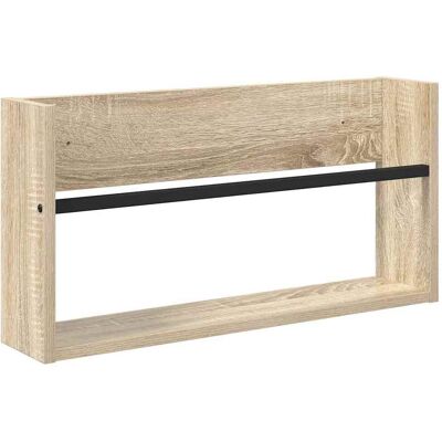 VIDAXL Scaffale Per Riviste Rovere Sonoma 60 X 12 X 30 Cm VIDAXL Scaffale Per Riviste Rovere Sonoma 60 X 12 X 30 Cm