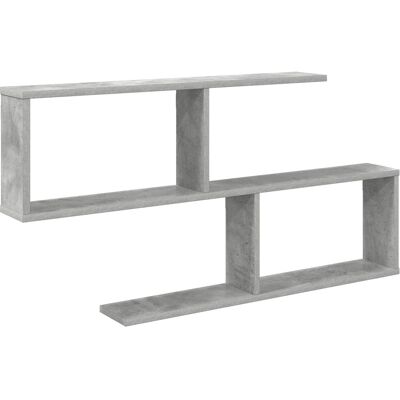 VIDAXL Scaffale Da Parete Grigio Cemento 100 X 12 X 50,5 Cm VIDAXL Scaffale Da Parete Grigio Cemento 100 X 12 X 50,5 Cm
