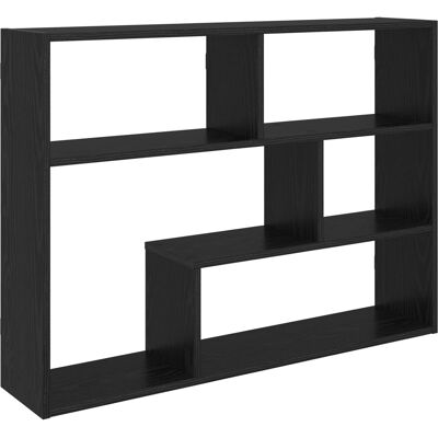 VIDAXL Scaffale Da Parete A Parete Rovere Nero 95 X 20 X 69,5 Cm VIDAXL Scaffale Da Parete A Parete Rovere Nero 95 X 20 X 69,5 Cm