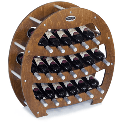 ORIGINAL LEGNO ITALIA - Cantinetta Portabottiglie In Legno Scaffale Mobile Per Bottiglie Vino Made In Italy Mod. Botte Noce B.18 L75 X P25 X 75h ORIGINAL LEGNO ITALIA - Cantinetta Portabottiglie In Legno Scaffale Mobile Per Bottiglie Vino Made In Italy Mod. Botte Noce B.18 L75 X P25 X 75h
