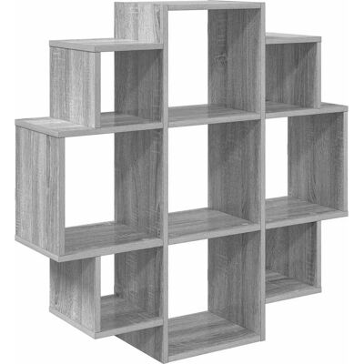 VIDAXL Scaffale Da Parete Sonoma Grigio 90 X 25 X 90 Cm VIDAXL Scaffale Da Parete Sonoma Grigio 90 X 25 X 90 Cm
