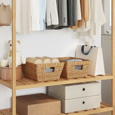 VIDAXL Cesti Per Stoccaggio 2 Pcs Naturale 38 X 28 X 15 Cm VIDAXL Cesti Per Stoccaggio 2 Pcs Naturale 38 X 28 X 15 Cm