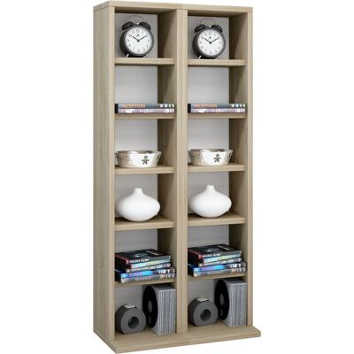 EBUY24 - Supporto Cd Cd In Legno Vcm Mensola Cd Con Spazio Per 204 Cd O 72 Dvd O 40-video Dimensioni: A. 92 X L. 42 X T. 20 Cm Elegante Scaffale Cd/dvd Mensola Blu Ray - Milano (sonoma Oak (segheria)) EBUY24 - Supporto Cd Cd In Legno Vcm Mensola Cd Con Spazio Per 204 Cd O 72 Dvd O 40-video Dimensioni: A. 92 X L. 42 X T. 20 Cm Elegante Scaffale Cd/dvd Mensola Blu Ray - Milano (sonoma Oak (segheria))