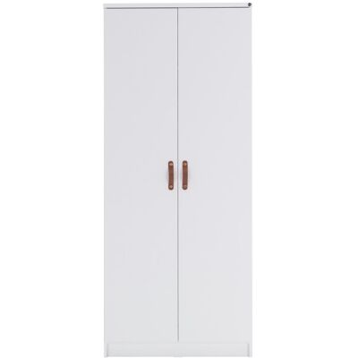 MUEMUE Armadio 2 Ante Bianco 204.1x84.4x53.2cm MUEMUE Armadio 2 Ante Bianco 204.1x84.4x53.2cm