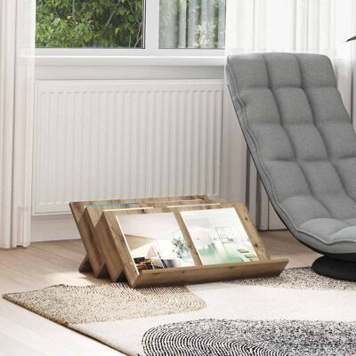 VIDAXL Scaffale Per Riviste Rovere Artigianale 65 X 53 X 28,5 Cm VIDAXL Scaffale Per Riviste Rovere Artigianale 65 X 53 X 28,5 Cm