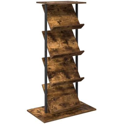 VIDAXL Scaffale Per Riviste Rovere Fumé 68 X 40 X 123.5 Cm VIDAXL Scaffale Per Riviste Rovere Fumé 68 X 40 X 123.5 Cm