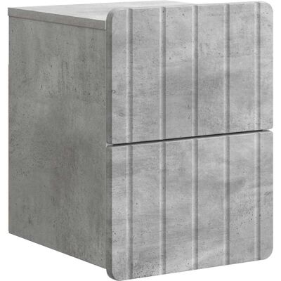 VIDAXL Mobiletto Da Notte A Muro Grigio Cemento 33 X 34,5 X 43 Cm VIDAXL Mobiletto Da Notte A Muro Grigio Cemento 33 X 34,5 X 43 Cm