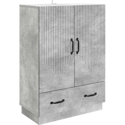 VIDAXL Credenza Grigio Cemento 66 X 34,5 X 92 Cm Legno VIDAXL Credenza Grigio Cemento 66 X 34,5 X 92 Cm Legno