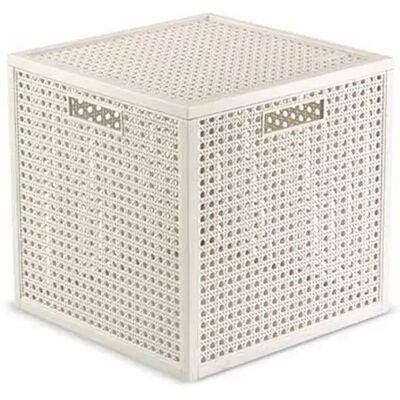 IPERBRIKO Cesto Curver Kaya Cubo Bianco 19l Cm 28x28x28 H IPERBRIKO Cesto Curver Kaya Cubo Bianco 19l Cm 28x28x28 H