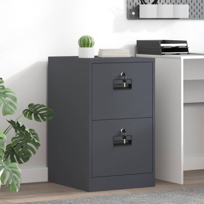 VIDAXL Armadio Per File Con Cassetto Antracite 44 X 50 X 74,5 Cm VIDAXL Armadio Per File Con Cassetto Antracite 44 X 50 X 74,5 Cm