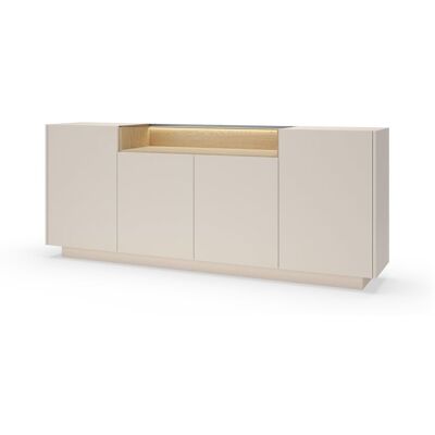 3XE LIVING Cassettiera, Beige + Rovere Cremona, 203 X 83 X 39,5 Cm 3XE LIVING Cassettiera, Beige + Rovere Cremona, 203 X 83 X 39,5 Cm