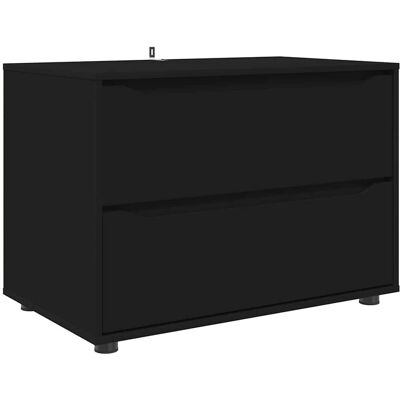 HELLOSHOP26 Armadio Portaoggetti Rettangolare Con Cassetti Stile Minimalista Soggiorno Camera Da Letto 80 X 48 X 57 Cm In Legno Ingegnerizzato Nero 020054592 HELLOSHOP26 Armadio Portaoggetti Rettangolare Con Cassetti Stile Minimalista Soggiorno Camera Da Letto 80 X 48 X 57 Cm In Legno Ingegnerizzato Nero 020054592