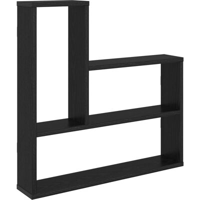 VIDAXL Scaffale Da Parete Rovere Nero 60 X 11 X 60 Cm VIDAXL Scaffale Da Parete Rovere Nero 60 X 11 X 60 Cm