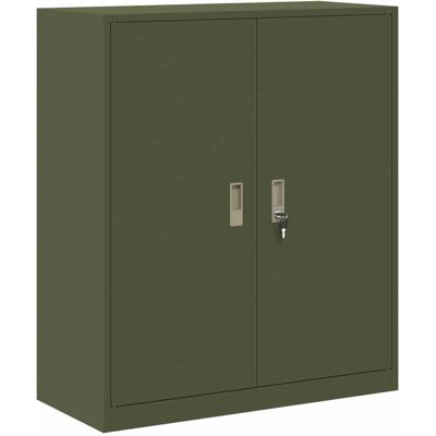 VIDAXL Armadio Verde Oliva 90 X 40 X 105 Cm Acciaio VIDAXL Armadio Verde Oliva 90 X 40 X 105 Cm Acciaio