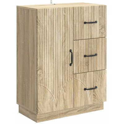VIDAXL Credenza Rovere Sonoma 66 X 34,5 X 87 Cm Legno VIDAXL Credenza Rovere Sonoma 66 X 34,5 X 87 Cm Legno