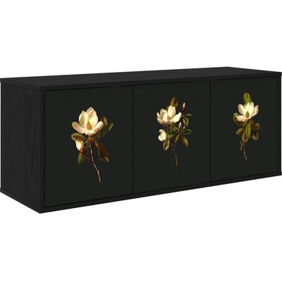 VIDAXL Mobile Tv Da Parete Bremen 102 X 33 X 40 Cm Rovere Nero VIDAXL Mobile Tv Da Parete Bremen 102 X 33 X 40 Cm Rovere Nero